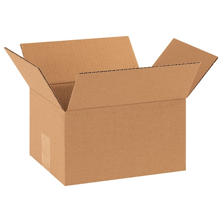 10 in x 8 in x 6 in Shipping Box, Kraft, Corrugate, Single Wall, 32 ECT MPN:11R186