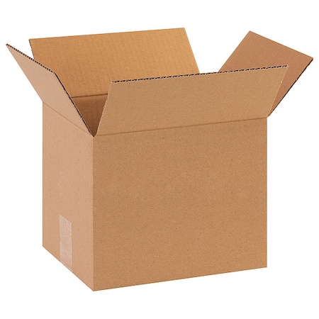 10 in x 8 in x 8 in Shipping Box, Kraft, Corrugate, Single Wall, 32 ECT MPN:11R188