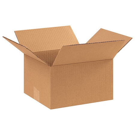 10 in x 9 in x 6 in Shipping Box, Kraft, Corrugate, Single Wall, 32 ECT MPN:11R189