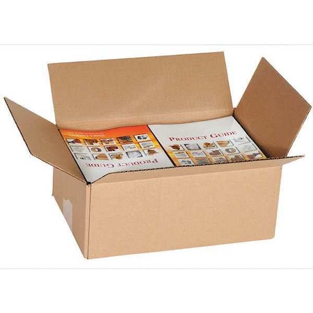 11 in x 8 in x 4 in Shipping Box, Kraft, Corrugate, Single Wall, 32 ECT MPN:11R193