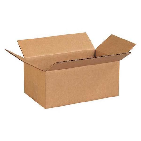 12 in x 7 in x 5 in Shipping Box, Kraft, Corrugate, Single Wall, 32 ECT MPN:11R203
