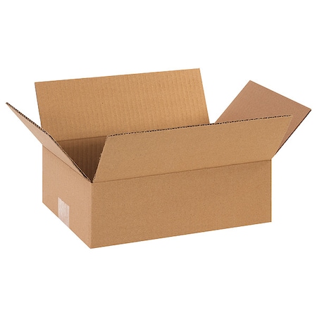 12 in x 8 in x 4 in Shipping Box, Kraft, Corrugate, Single Wall, 32 ECT MPN:11R204