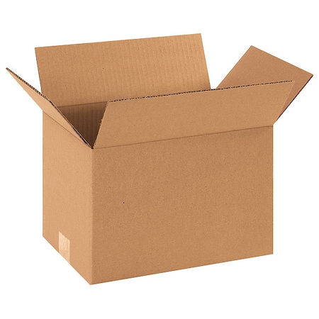 12 in x 8 in x 8 in Shipping Box, Kraft, Corrugate, Single Wall, 32 ECT MPN:11R208