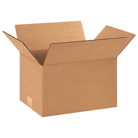 12 in x 9 in x 7 in Shipping Box, Kraft, Corrugate, Single Wall, 32 ECT MPN:11R213