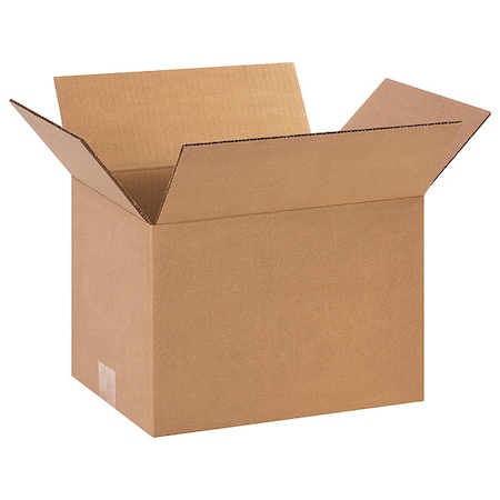 12 in x 9 in x 8 in Shipping Box, Kraft, Corrugate, Single Wall, 32 ECT MPN:11R214