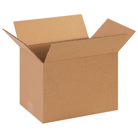 13 in x 9 in x 9 in Shipping Box, Kraft, Corrugate, Single Wall, 32 ECT MPN:11R219