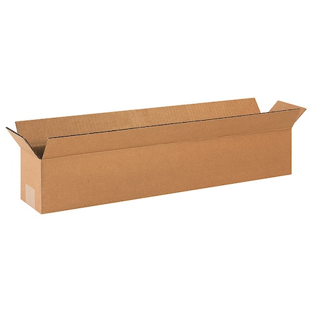 24 in x 4 in x 4 in Shipping Box, Kraft, Corrugate, Single Wall, 32 ECT MPN:11R246