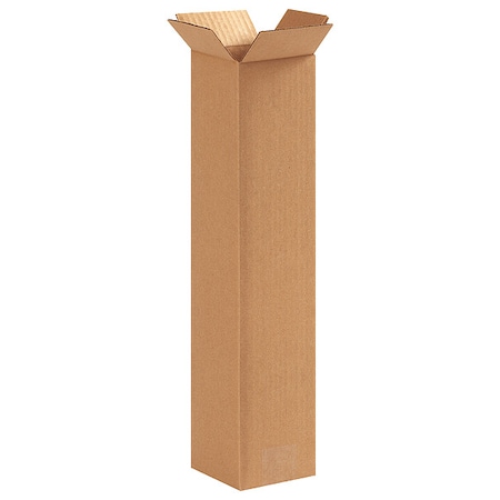4 in x 4 in x 18 in Shipping Box, Kraft, Corrugate, Single Wall, 32 ECT MPN:11R267