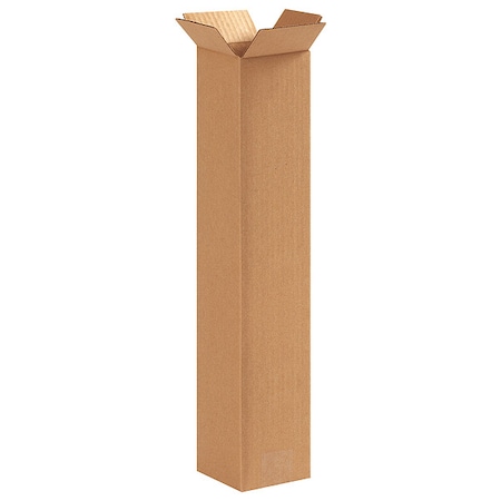 4 in x 4 in x 20 in Shipping Box, Kraft, Corrugate, Single Wall, 32 ECT MPN:11R268