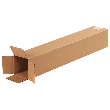 4 in x 4 in x 24 in Shipping Box, Kraft, Corrugate, Single Wall, 32 ECT MPN:11R269