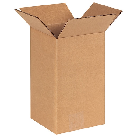 6 in x 6 in x 10 in Shipping Box, Kraft, Corrugate, Single Wall, 32 ECT MPN:11R282