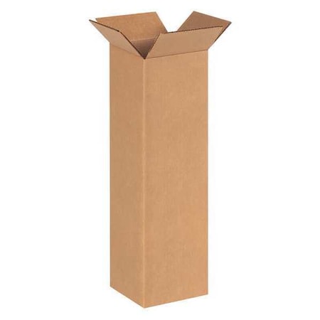 6 in x 6 in x 20 in Shipping Box, Kraft, Corrugate, Single Wall, 32 ECT MPN:11R285