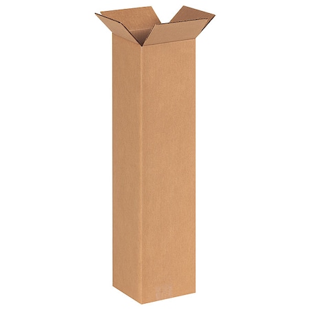 6 in x 6 in x 24 in Shipping Box, Kraft, Corrugate, Single Wall, 32 ECT MPN:11R286