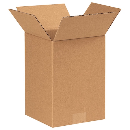 7 in x 7 in x 10 in Shipping Box, Kraft, Corrugate, Single Wall, 32 ECT MPN:11R293