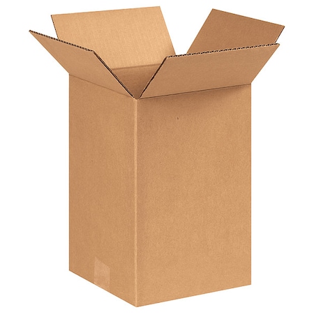 8 in x 8 in x 12 in Shipping Box, Kraft, Corrugate, Single Wall, 32 ECT MPN:11R296