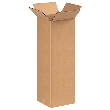 8 in x 8 in x 24 in Shipping Box, Kraft, Corrugate, Single Wall, 32 ECT MPN:11R301