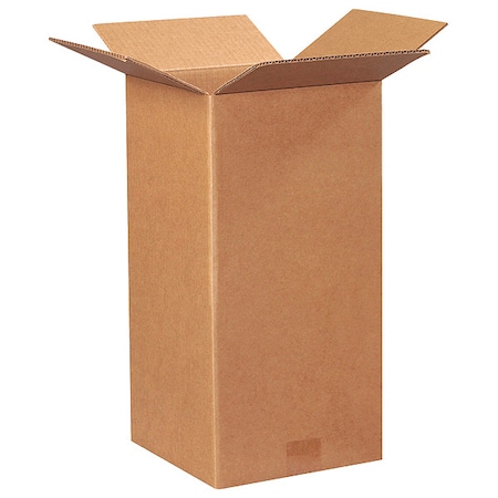 9 in x 9 in x 18 in Shipping Box, Kraft, Corrugate, Single Wall, 32 ECT MPN:11R308