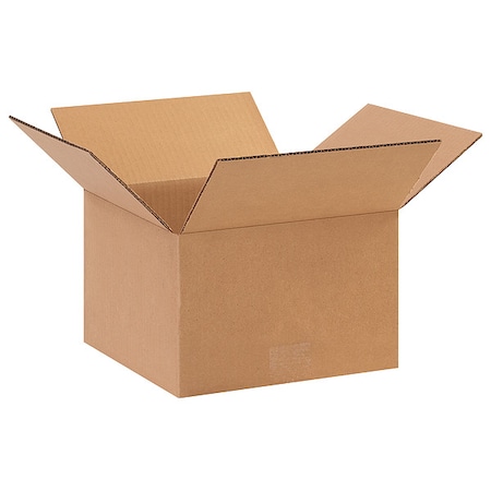 10 in x 10 in x 6 in Shipping Box, Kraft, Corrugate, Single Wall, 32 ECT MPN:11R313