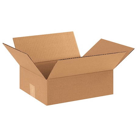 12 in x 10 in x 4 in Shipping Box, Kraft, Corrugate, Single Wall, 32 ECT MPN:11R323