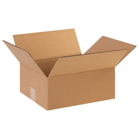 12 in x 10 in x 5 in Shipping Box, Kraft, Corrugate, Single Wall, 32 ECT MPN:11R324