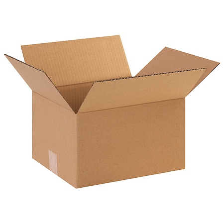 12 in x 10 in x 7 in Shipping Box, Kraft, Corrugate, Single Wall, 32 ECT MPN:11R326