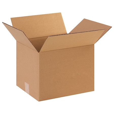 12 in x 10 in x 9 in Shipping Box, Kraft, Corrugate, Single Wall, 32 ECT MPN:11R328
