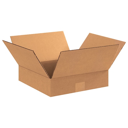 12 in x 12 in x 3 in Shipping Box, Kraft, Corrugate, Single Wall, 32 ECT MPN:11R329