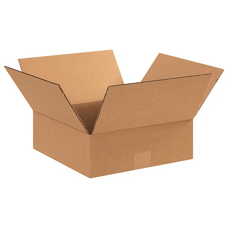 12 in x 12 in x 4 in Shipping Box, Kraft, Corrugate, Single Wall, 32 ECT MPN:11R330