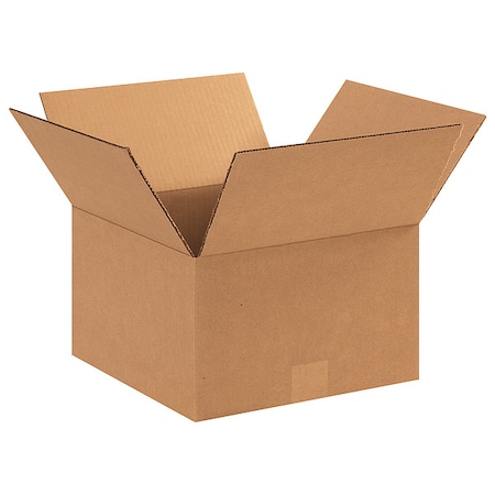 12 in x 12 in x 7 in Shipping Box, Kraft, Corrugate, Single Wall, 32 ECT MPN:11R333