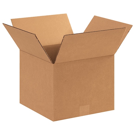 12 in x 12 in x 9 in Shipping Box, Kraft, Corrugate, Single Wall, 32 ECT MPN:11R335
