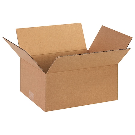 13 in x 10 in x 6 in Shipping Box, Kraft, Corrugate, Single Wall, 32 ECT MPN:11R341