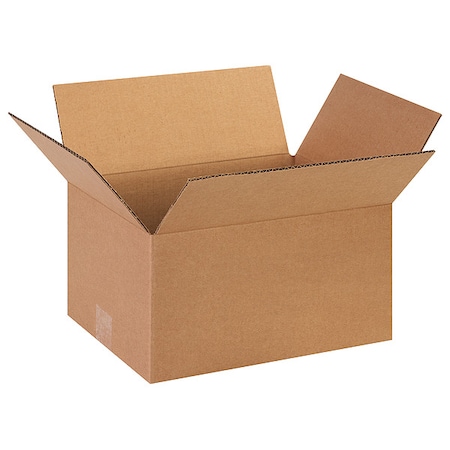 13 in x 10 in x 7 in Shipping Box, Kraft, Corrugate, Single Wall, 32 ECT MPN:11R342