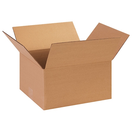 13 in x 11 in x 7 in Shipping Box, Kraft, Corrugate, Single Wall, 32 ECT MPN:11R345