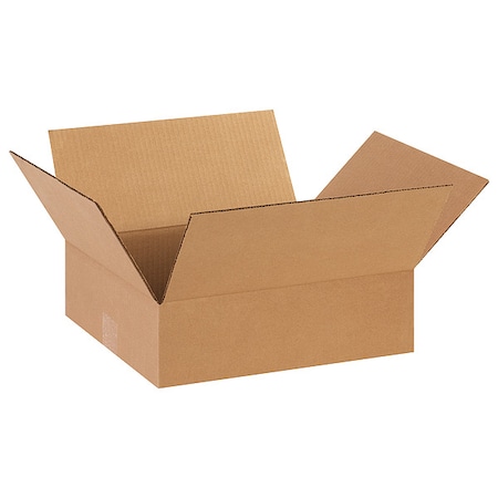 14 in x 12 in x 4 in Shipping Box, Kraft, Corrugate, Single Wall, 32 ECT MPN:11R361