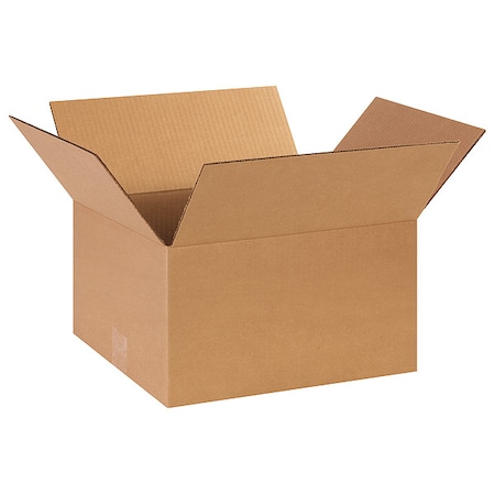 14 in x 12 in x 8 in Shipping Box, Kraft, Corrugate, Single Wall, 32 ECT MPN:11R363