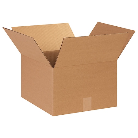 14 in x 14 in x 9 in Shipping Box, Kraft, Corrugate, Single Wall, 32 ECT MPN:11R369