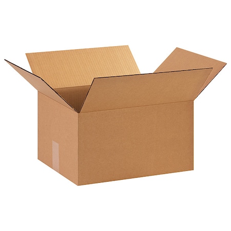 15 in x 12 in x 8 in Shipping Box, Kraft, Corrugate, Single Wall, 32 ECT MPN:11R377