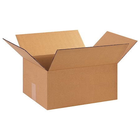 15 in x 13 in x 7 in Shipping Box, Kraft, Corrugate, Single Wall, 32 ECT MPN:11R378