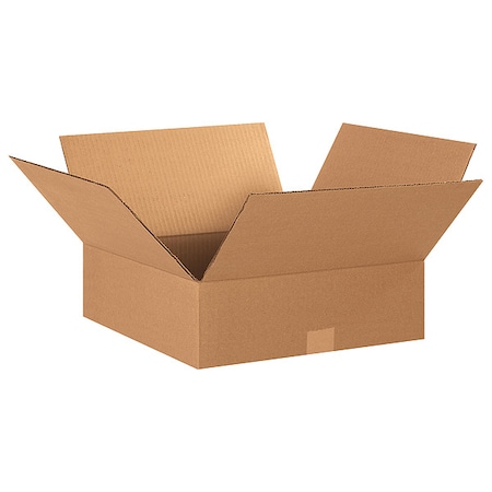 15 in x 15 in x 5 in Shipping Box, Kraft, Corrugate, Single Wall, 32 ECT MPN:11R380