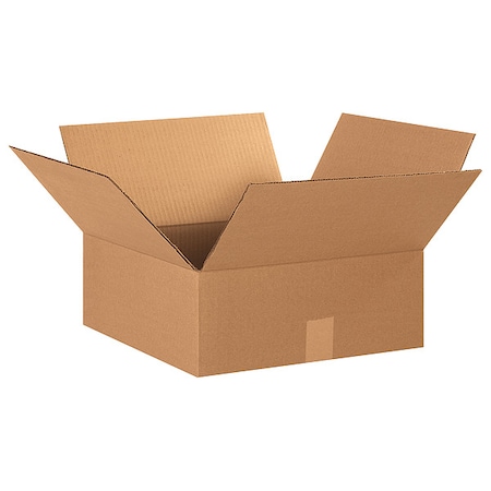 15 in x 15 in x 6 in Shipping Box, Kraft, Corrugate, Single Wall, 32 ECT MPN:11R381