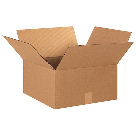 15 in x 15 in x 8 in Shipping Box, Kraft, Corrugate, Single Wall, 32 ECT MPN:11R382