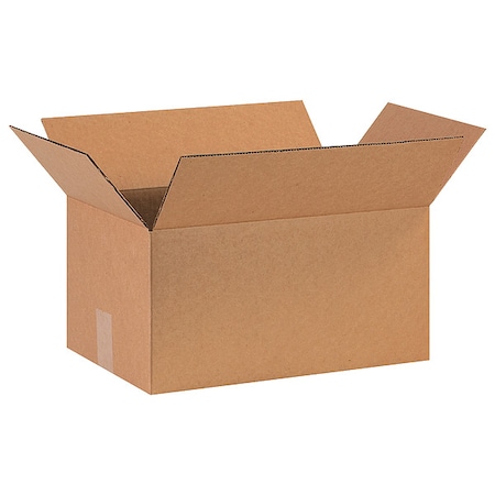 16 in x 10 in x 8 in Shipping Box, Kraft, Corrugate, Single Wall, 32 ECT MPN:11R385