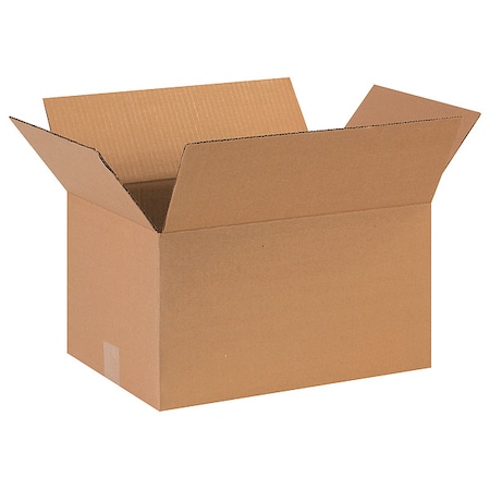 16 in x 11 in x 9 in Shipping Box, Kraft, Corrugate, Single Wall, 32 ECT MPN:11R386