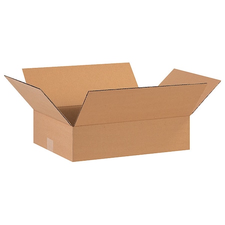 16 in x 12 in x 4 in Shipping Box, Kraft, Corrugate, Single Wall, 32 ECT MPN:11R387