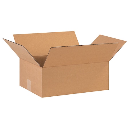 16 in x 12 in x 6 in Shipping Box, Kraft, Corrugate, Single Wall, 32 ECT MPN:11R388