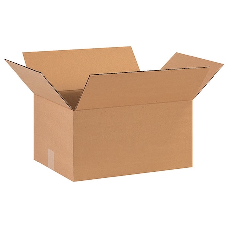 16 in x 12 in x 8 in Shipping Box, Kraft, Corrugate, Single Wall, 32 ECT MPN:11R389