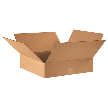 16 in x 16 in x 4 in Shipping Box, Kraft, Corrugate, Single Wall, 32 ECT MPN:11R393