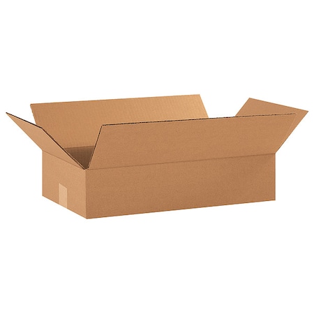 18 in x 10 in x 4 in Shipping Box, Kraft, Corrugate, Single Wall, 32 ECT MPN:11R405
