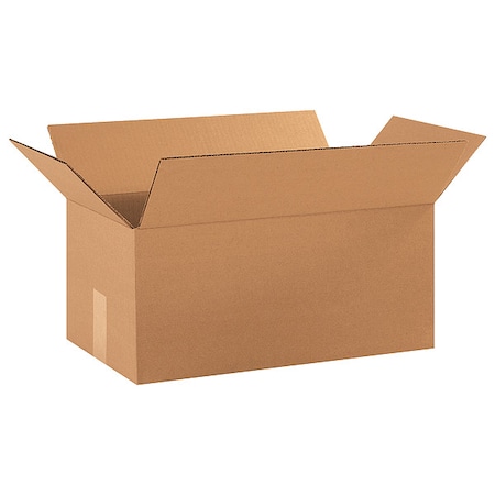 18 in x 10 in x 8 in Shipping Box, Kraft, Corrugate, Single Wall, 32 ECT MPN:11R407
