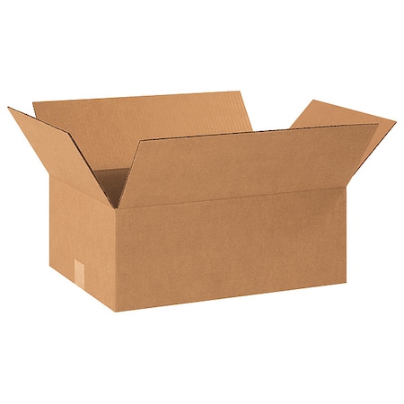 18 1/2 in x 12 1/2 in x 7 in Shipping Box, Kraft, Corrugate, Single Wall, 32 ECT MPN:11R411